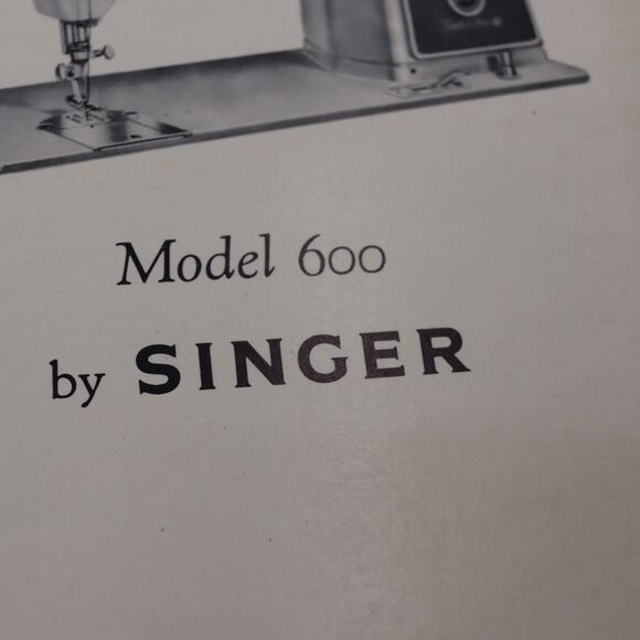 Singer 600 Vintage Zig Zag Sewing Machine Instruction Manual - Picture 5 of 6